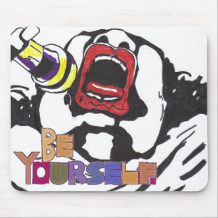 loud singer mouse pad