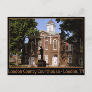 Loudon County Courthouse - Loudon, TN Postcard