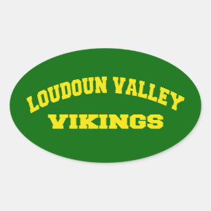 Loudoun Valley Vikings Oval Sticker