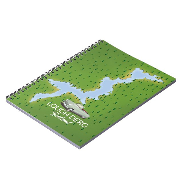 Lough Derg Ireland map Notebook (Left Side)