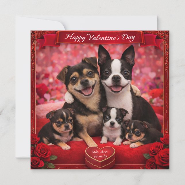 Louie and Luna and a Family of 5 Card (Front)