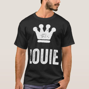 Louie the King  Crown & Name Design for Men Called T-Shirt