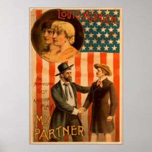 Louis Aldrich in My partner Theatrical Play Poster