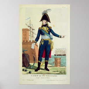 Louis-Antoine de Bourbon  Duke of Angouleme Poster