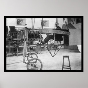 Louis Bleriot and his 50 Horsepower Monoplane 1912 Poster