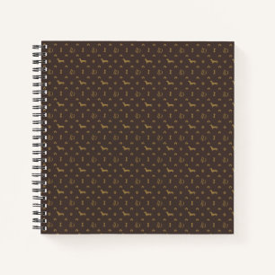 Louis Dachshund  Luxury Dog Attire Notebook