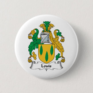 Louis Family Crest 6 Cm Round Badge