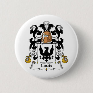 Louis Family Crest 6 Cm Round Badge