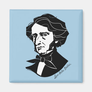 Louis-Hector Berlioz (on coloured background) Magnet