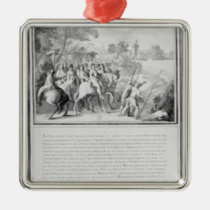 Louis II de Bourbon  Prince of Conde with Metal Tree Decoration