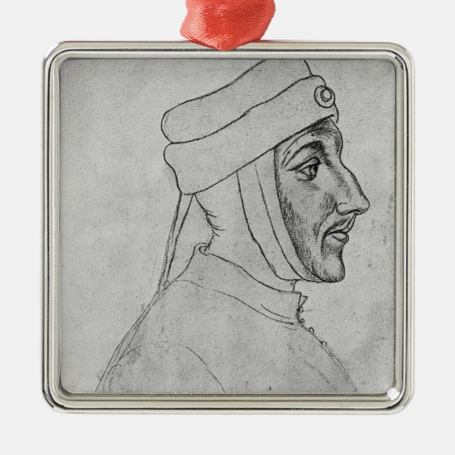 Louis II of Flanders Metal Tree Decoration (Front)