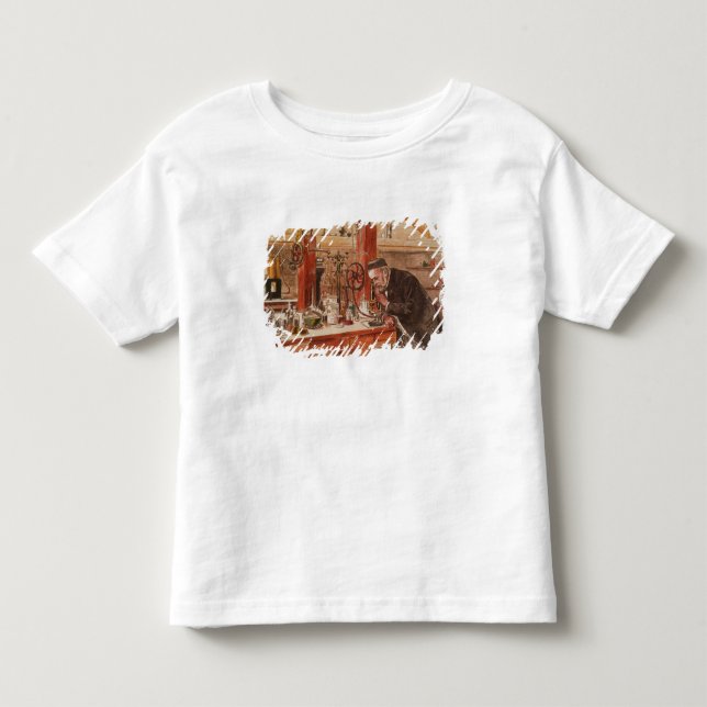 Louis Pasteur experimenting Toddler T-Shirt (Front)