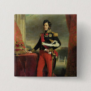 Louis-Philippe I , King of France 15 Cm Square Badge