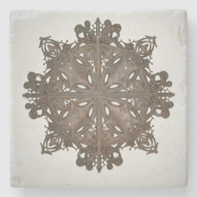 Louis Sullivan Ornament Design Stone Coaster (Front)