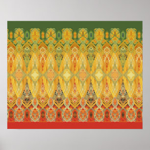 Louis Sullivan Truss Frieze Stencil Poster