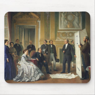 Louis Visconti Presenting the New Plans for Mouse Pad