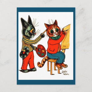 Louis Wain,Cat Artists, Cat Art, Postcard