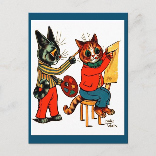 Louis Wain,Cat Artists, Cat Art, Postcard (Front)