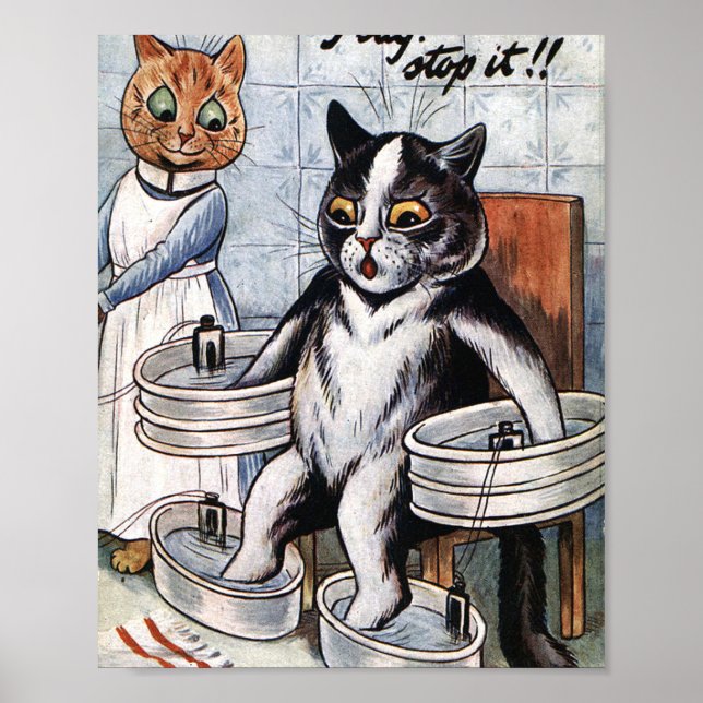 Louis Wain - Cat Dressed As A Nurse Poster (Front)