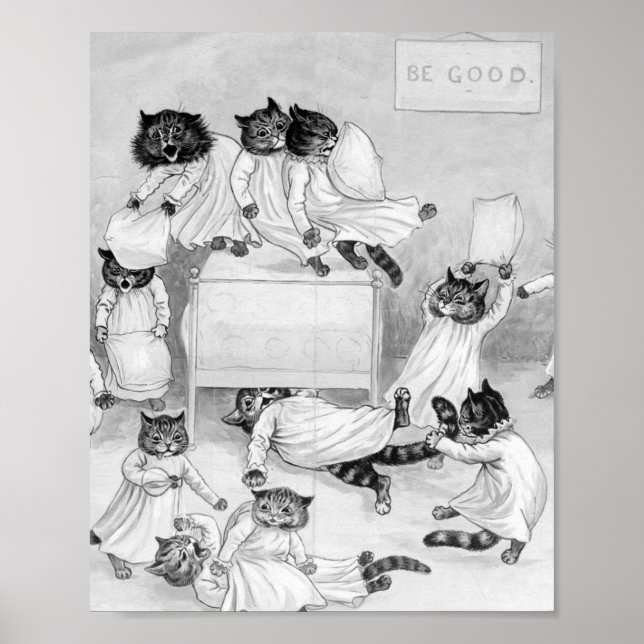 Louis Wain Cat Humour Poster (Front)