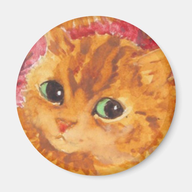 Louis Wain cat Magnet (Front)