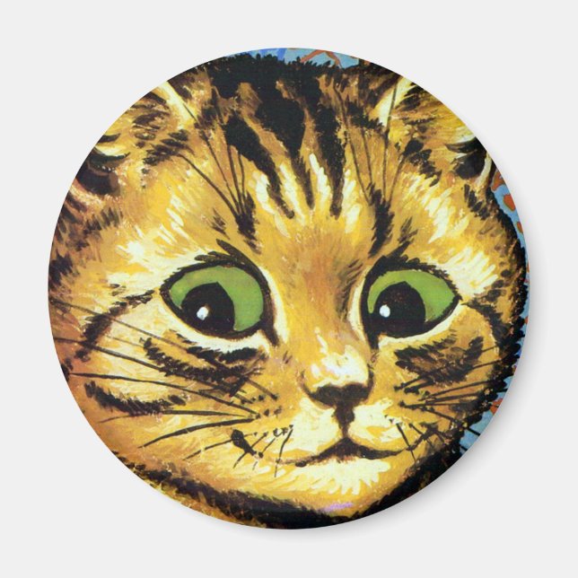 Louis Wain cat Magnet (Front)