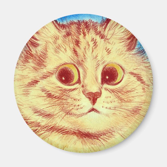 Louis Wain cat Magnet (Front)