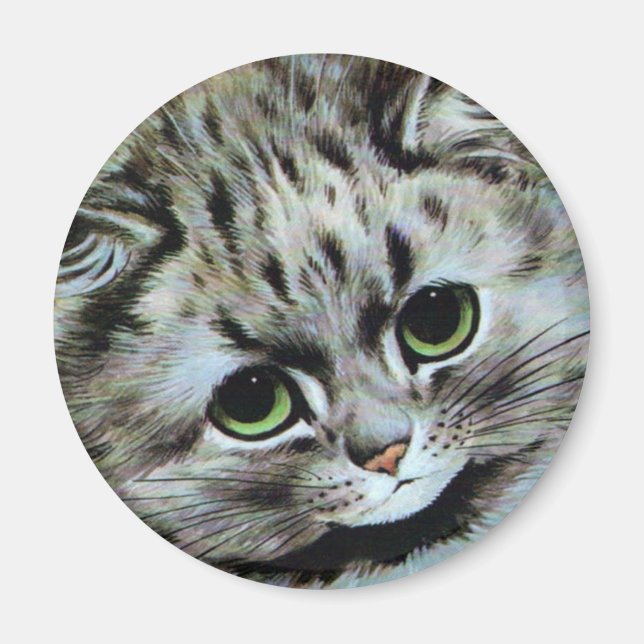 Louis Wain cat Magnet (Front)