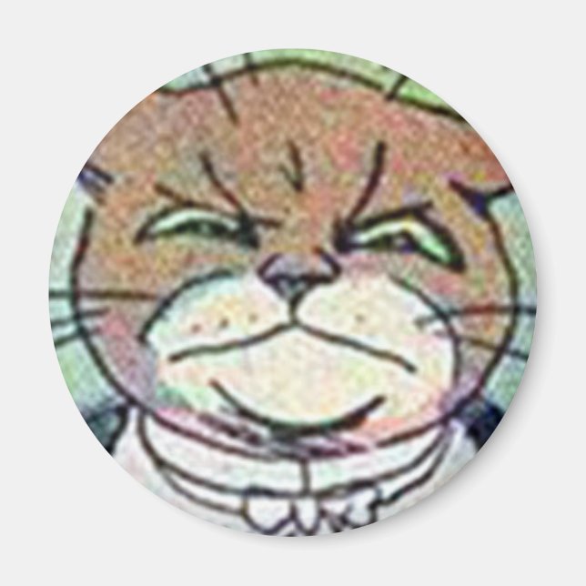 Louis Wain cat Magnet (Front)