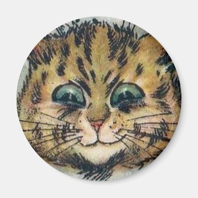 Louis Wain cat Magnet (Front)