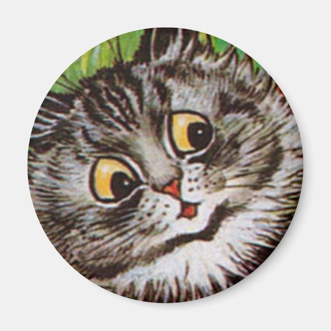 Louis Wain cat Magnet (Front)