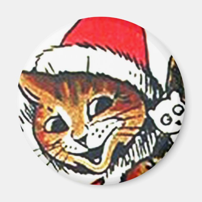 Louis Wain cat Magnet (Front)