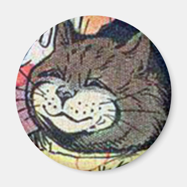 Louis Wain cat Magnet (Front)