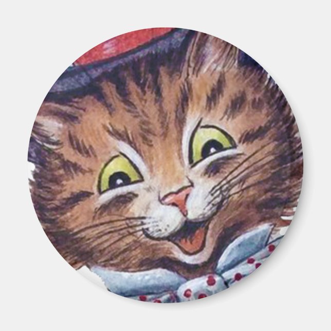 Louis Wain cat Magnet (Front)