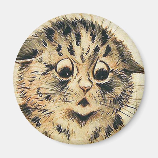 Louis Wain cat Magnet (Front)