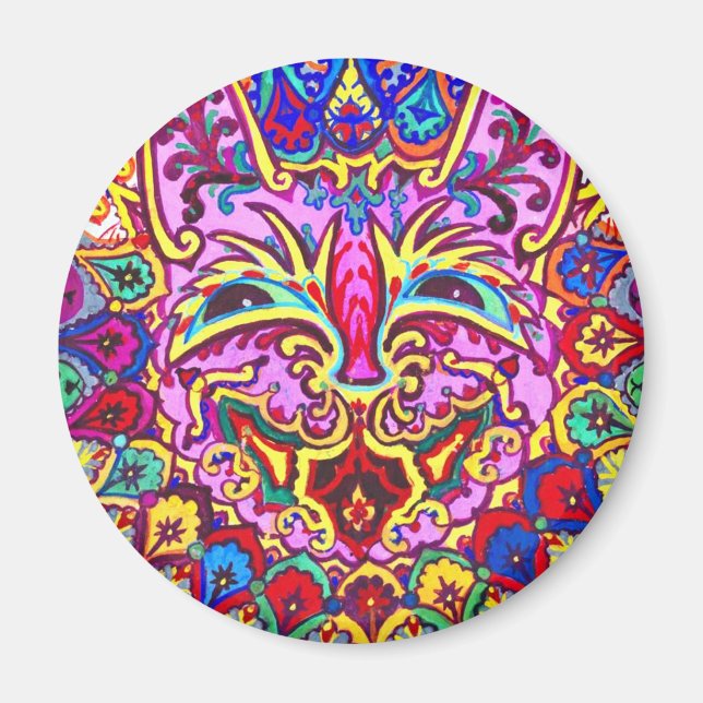 Louis Wain cat Magnet (Front)