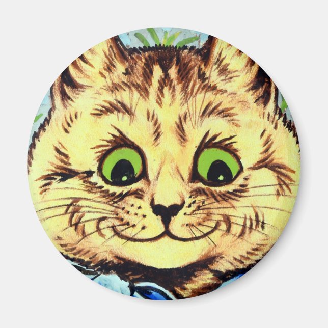 Louis Wain cat Magnet (Front)