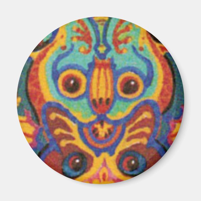 Louis Wain cat Magnet (Front)