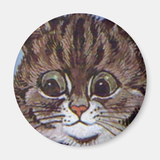 Louis Wain cat Magnet (Front)