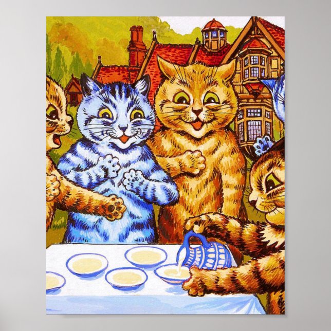 Louis Wain Cat Tea Party Poster (Front)
