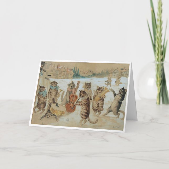 Louis Wain Cat Thank You Card (Front)