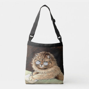 LOUIS WAIN CAT VINTAGE TOTE PURSE