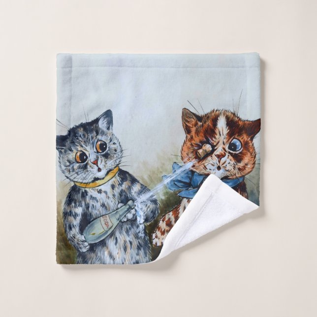 Louis Wain cats  Wash Cloth (Wash Cloth)