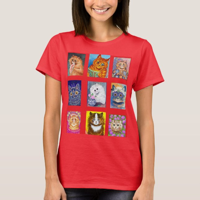 Louis Wain, Edwardian Cats T-Shirt (Front)
