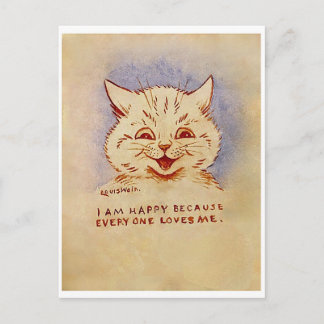 Louis Wain, Everyone Loves Me Cat,  Postcard