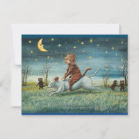 Louis Wain, If Big Things, Cat Art Postcard