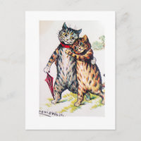 Louis Wain, Lovely Cat Couple, Art