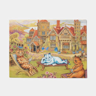 Louis Wain - Summer Tea Party Doormat