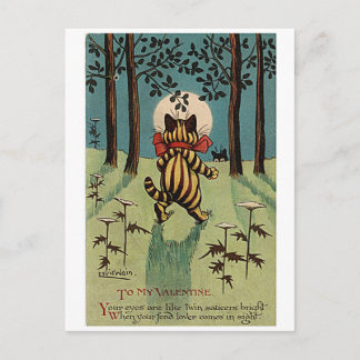 Louis Wain, Valentine Cat,  Postcard