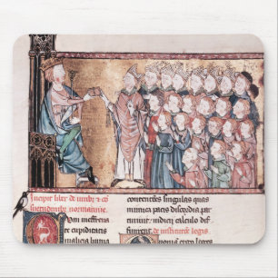 Louis X Stubborn Giving the Charter to Mouse Pad